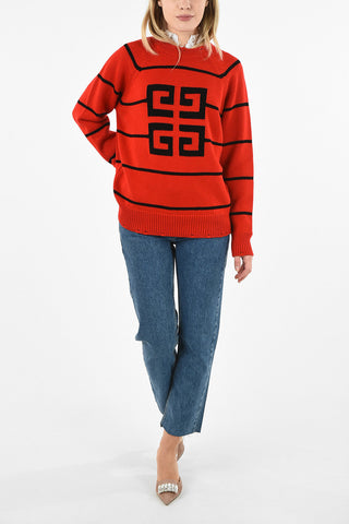 crew-neck sweater with Logo Embroidery