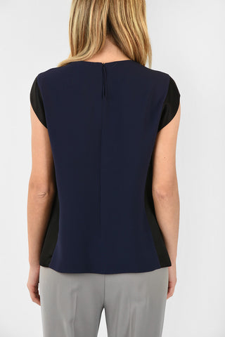 GIORGIO ARMANI silk back-zip fastening blouse