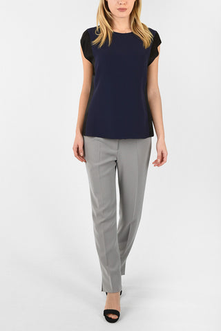 GIORGIO ARMANI silk back-zip fastening blouse
