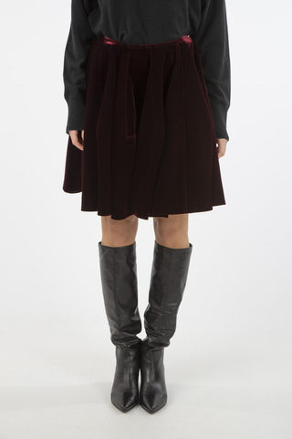 velvet circle skirt