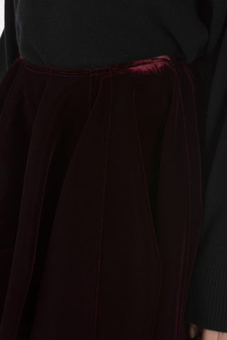velvet circle skirt