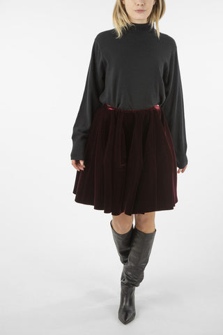 velvet circle skirt