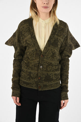 WORLDS END printed WITCHES cardigan