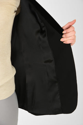 GIORGIO ARMANI chenille snap button blazer