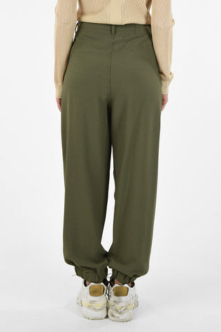 MM6 Drawstring Waist Tapered Pants
