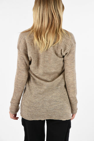 WORLDS END crew-neck sweater with CLIMATE ECONOMY Print