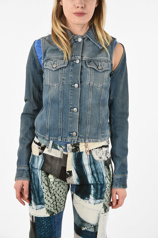 MM6 Denim Jacket with Removable Sleeve