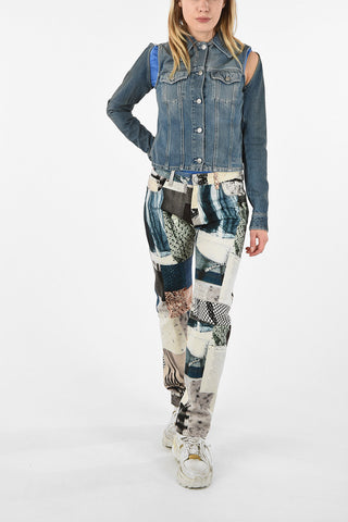 MM6 Denim Jacket with Removable Sleeve