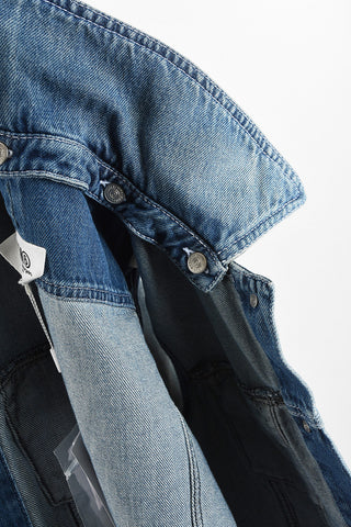MM6 Denim Jacket with Removable Sleeve