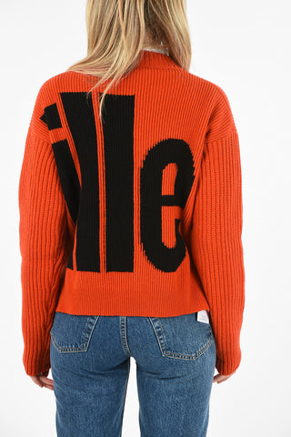 crew-neck sweater with Logo Embroidery