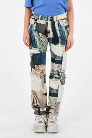 MM6 Patchwork Regular Fit Jeans