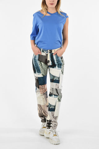 MM6 Patchwork Regular Fit Jeans