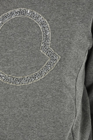 felpa girocollo con strass