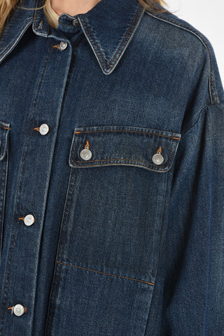 MM6 Flared Denim Jacket