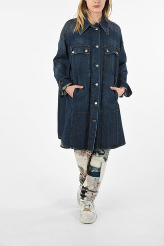 MM6 Flared Denim Jacket