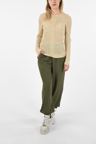 MM4 v-shape backline Ribbed Sweater