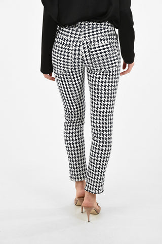 houndstooth Mid-rise waist jeans