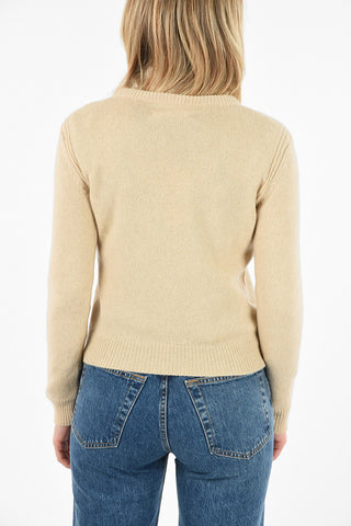 crew-neck sweater with Sequin Embroidery