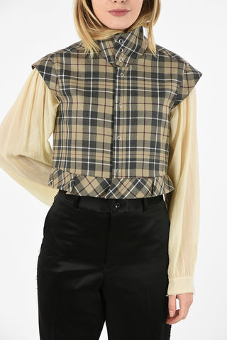 WORLDS END Snap Button CONQUISTADOR plaid Waistcoat