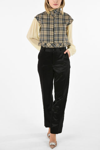 WORLDS END Snap Button CONQUISTADOR plaid Waistcoat