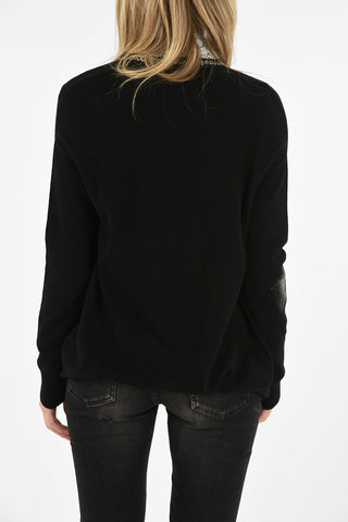 Cashmere cardigan with Metal Details