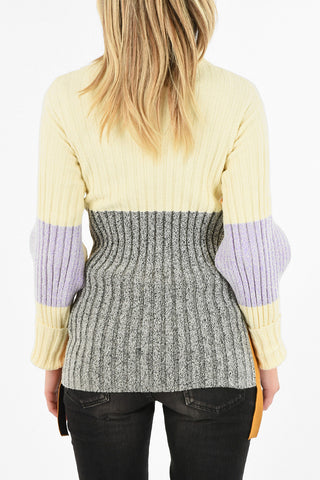 1952 2 turtle neck ribbed sweater