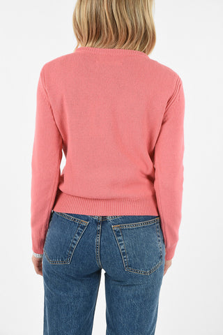 crew-neck sweater with Sequin Embroidery