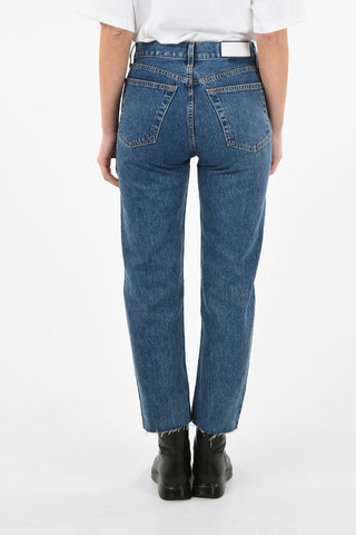 Jeans Stovepipe a Vita Alta