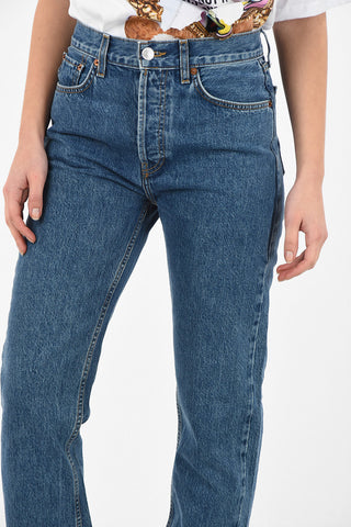 Jeans Stovepipe a Vita Alta