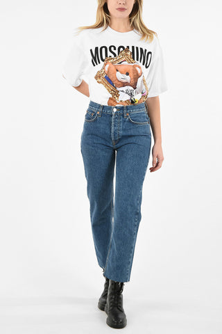 Jeans Stovepipe a Vita Alta
