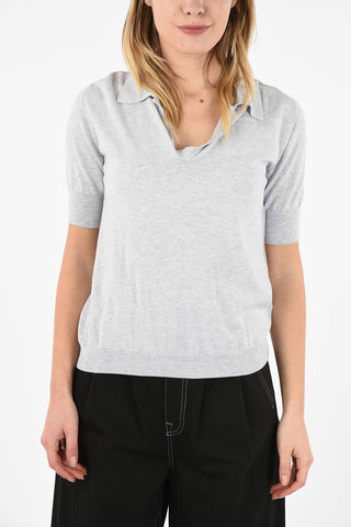 MM4 V-Neck Short Sleeve Sweater