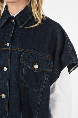 MM6 three-quarter length denim jacket