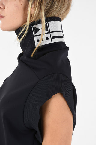 MM1 Short Sleeve Asymmetrical Turtleneck Sweatshirt
