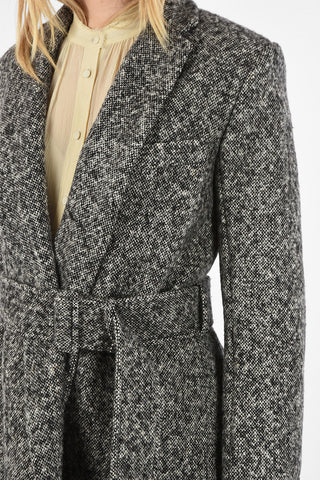 Twill Coat with Belt