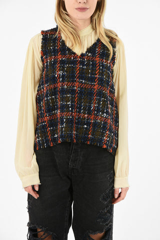 v-neck asymmetric top