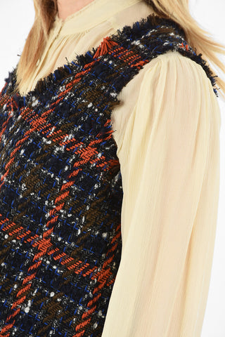 v-neck asymmetric top