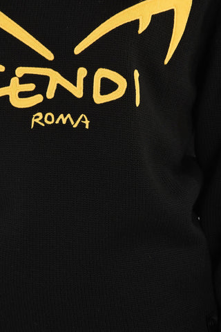 crew-neck sweater with Logo Embroidery