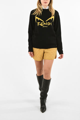 crew-neck sweater with Logo Embroidery