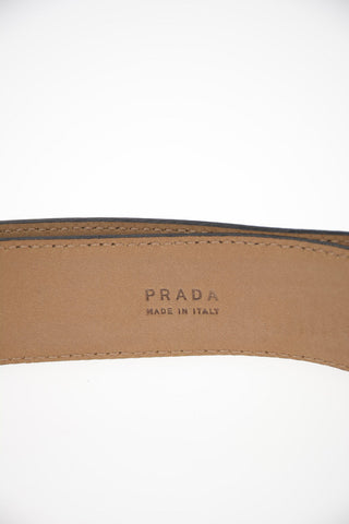 Vintage Effect Leather Belt 30mm