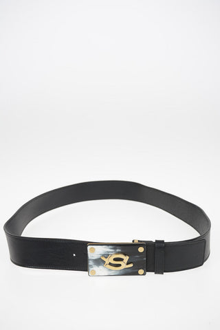 Leather Belt with Horn Buckle 40mm