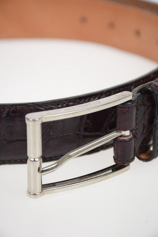 ID Crocodile Skin Belt 30mm