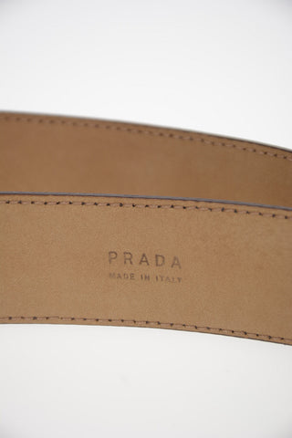 Vintage Effect Leather Belt 30mm