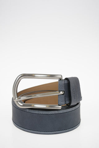Vintage Effect Leather Belt 35mm