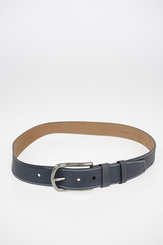 Vintage Effect Leather Belt 35mm