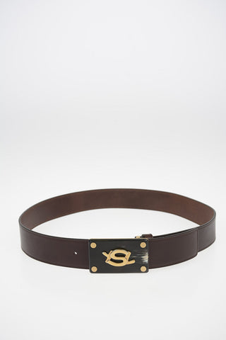 Leather Belt with Horn Buckle 40mm