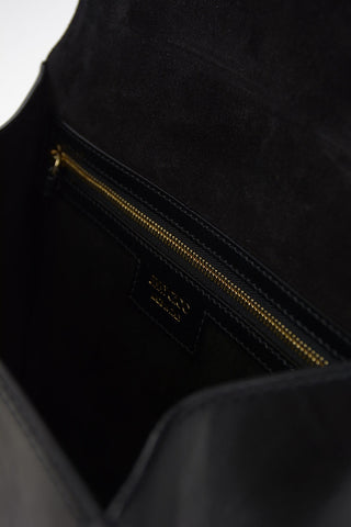 Leather MADELINE Top Handle Bag with Removable Shoulder Strap