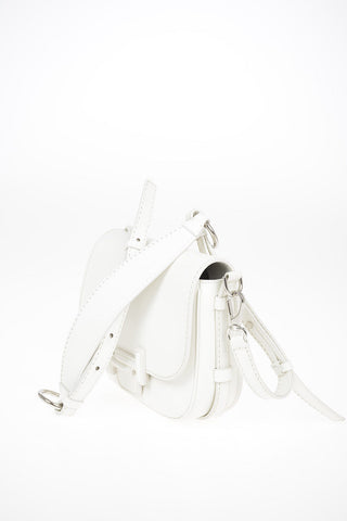 Leather Mini DOUBLE T Saddle Bag With Removable Shoulder Strap