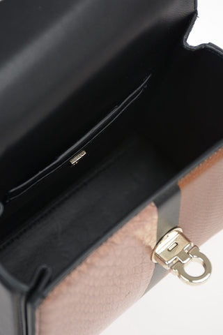 Reptile Skin BOXYZ Top Handle Bag with Interchangeable Shoulder Strap