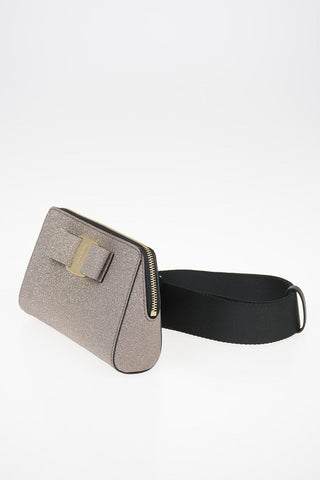 Glittered Leather VARA BOW Bum Bag