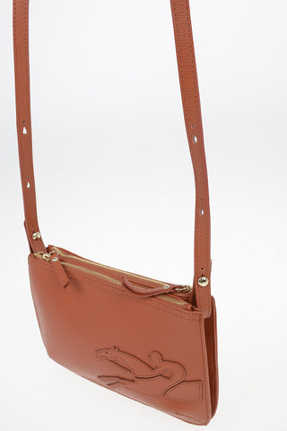 Leather Shoulder Bag with Double Insert